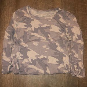 long sleeve camo tee